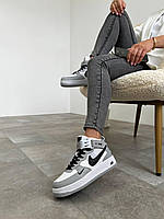 Кроссовки, кеды отличное качество Nike Air Force Mid Utility White Gray Размер 36