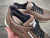 Шкіряні чоловічі зимові коричневі кросівки розміри 40-45, фото 2