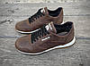 Шкіряні чоловічі зимові коричневі кросівки розміри 40-45, фото 8