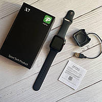 Смарт Часы X7 Smart Watch с сменным ремешком, уведомлениями из соцсетей, пульсометром, звонками