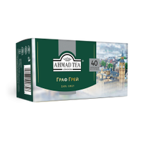 Черный чай Ахмад с бергамотом 40 пакетов