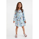 Сукня плаття H&M р.122-128, 6-8р. на дівчинку, довгий рукав, єдинороги, фото 3