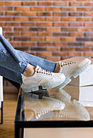 Женские кроссовки Jimmy Choo White Leather (белые с серым) крутые спортивные кроссы топ 40