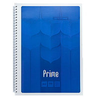 Тетрадь на пружине PRIME А4 96л. клетка в картонной обложке синий