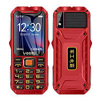 Захищений кнопковий телефон Tkexun Q8 (Yeemi Q8) red