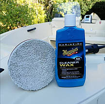 Однокроковий очисний віск для човнів — Meguiar`s Marine/RV One Step Cleaner Wax Liquid 473 мл. (M5016), фото 3