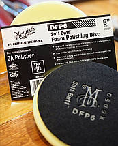 Полірувальний круг середньої жорсткості - Meguiar's DA Soft Buff Foam Polishing Pad 159 мм. жовтий (DFP6), фото 3