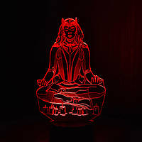 Акриловый 3D светильник-ночник Алая ведьма красный