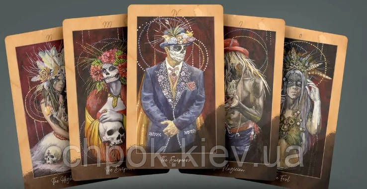 Купить Таро Санта Муэрте - Santa Muerte Tarot 78+2 Extra Cards Deck ...
