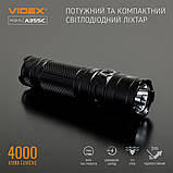 Портативний світлодіодний ліхтарик VIDEX VLF-A355C 4000Lm 5000K, фото 3