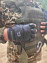 Рукавички тактичні шкіряні без пальців TACTIGEAR PS-8801 Patrol Black M, фото 3