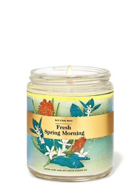 Ароматизована свічка Fresh Spring Morning Bath and Body Works, фото 1