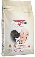 BonACibo Puppy High Energy (Бонасібо Паппі Хай Енерджі курка рис і анчоуси) сухий корм для активних цуценят