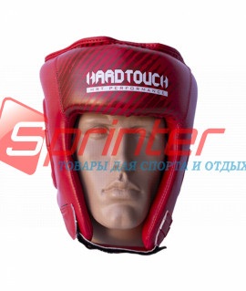 Шолом боксерський відкритий "HARD TOUCH" М червоний на зав'язках
