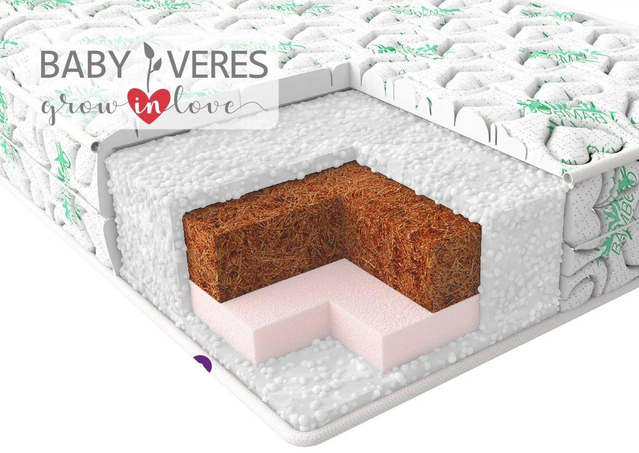 Підлітковий матрац Baby Veres Bamboo comfort+ 160х70х10 см