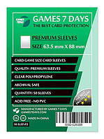 Аксессуар Games 7 Days Протекторы для карт Games7Days (63,5 х 88 мм, Card Game, 50 шт.) (PREMIUM) (GSD-026388)