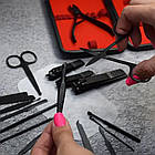 Професійний манікюрний набір 18 предметів / Багатофункціональний набір для манікюру у футлярі, фото 4