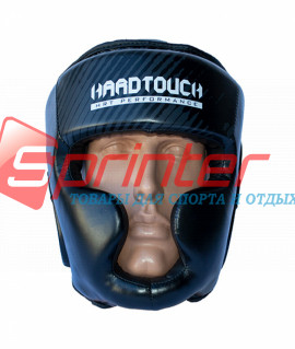Шолом боксерський закритий "HARD TOUCH" PU S чорний на зав'язках