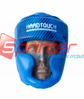 Шолом боксерський закритий "HARD TOUCH" PU S синій із хрестом.