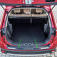 Пластиковая защитная накладка заднего бампера для Mitsubishi Outlander III (GF) 2015-2022 (с парктрониками)