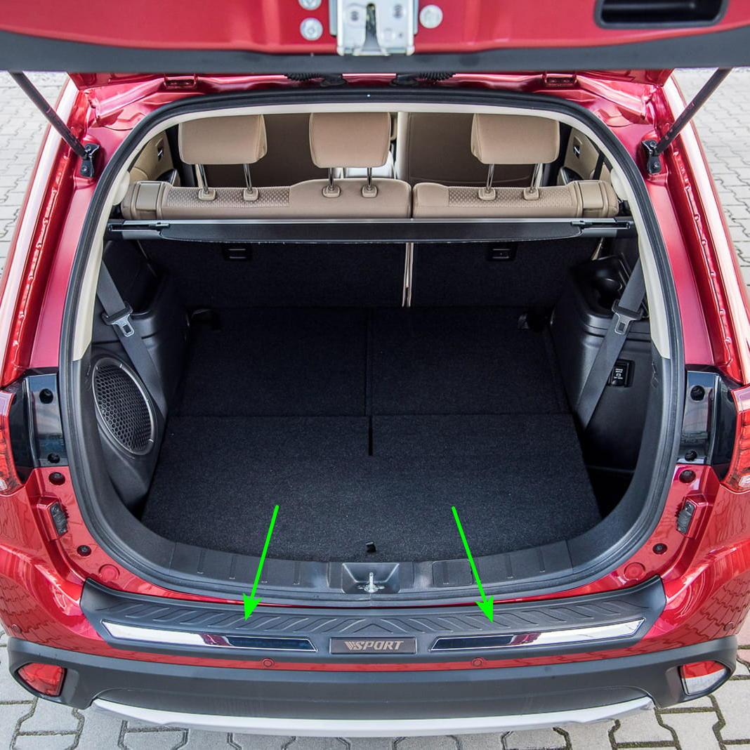 Захисна закладка Toptun на задній бампер для Mitsubishi Outlander III (GF) 2015-2022 (з парктроніками)