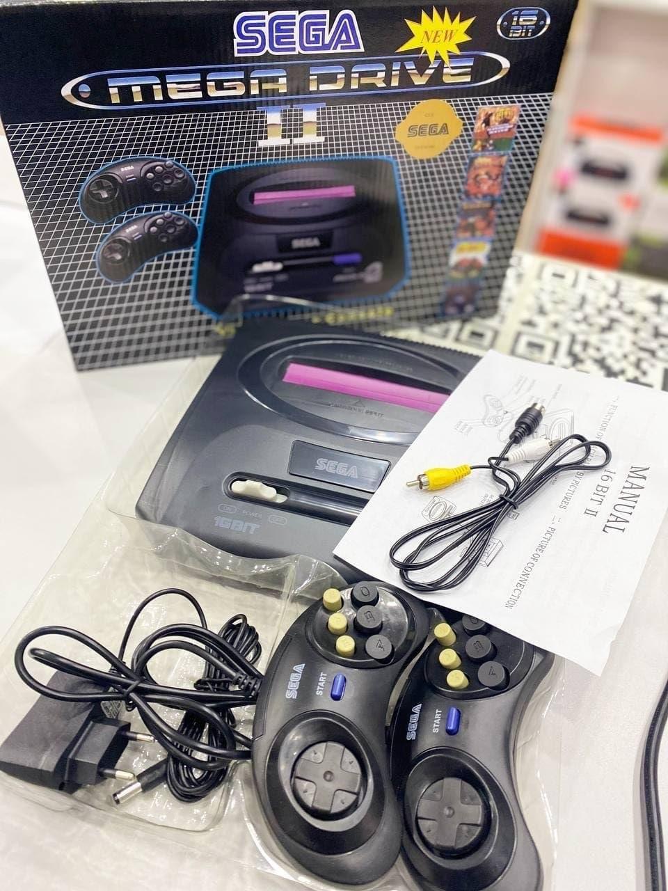 Ігрова приставка Sega Mega Drive 2 16 Bit на 30 ігор Дитяча ретроконсоль для телевізора 16 Біт