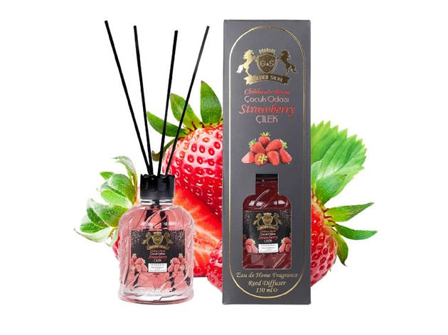 Аромодифузор для дому Полуниця Golden Silva Reed Diffuser, 150 ml, фото 1