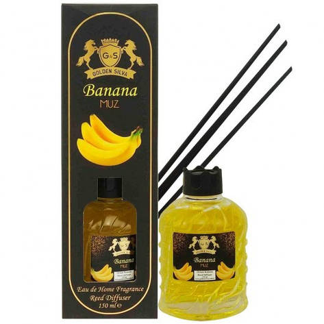 Аромодифузор для дому Банан Golden Silva Reed Diffuser, 150 ml, фото 1