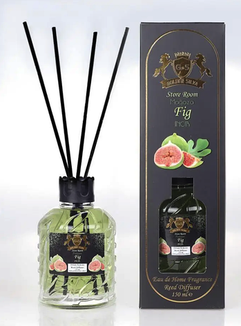 Аромадифузор для дому Інжир Golden Silva Reed Diffuser, 150 ml, фото 1