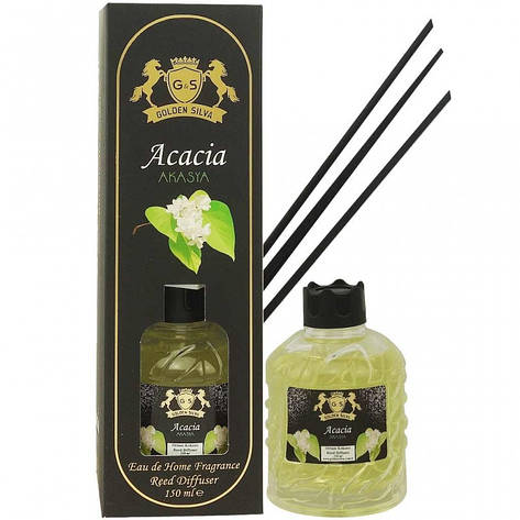 Аромодифузор для дому Акація Golden Silva Reed Diffuser, 150 ml, фото 1