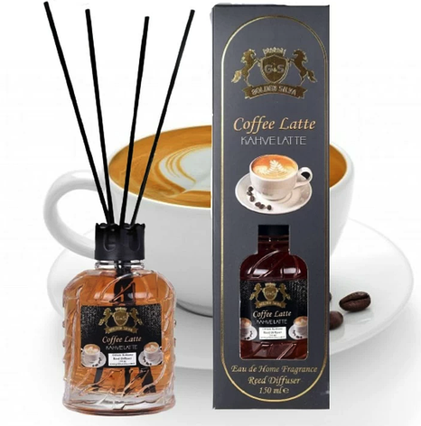 Аромодифузор для дому Кава Лате Golden Silva Reed Diffuser, 150 ml, фото 1