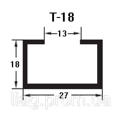 Монтажный перфорированный профиль Т-18, толщина 1,2 мм (27*18мм) - фото 4 - id-p270050308