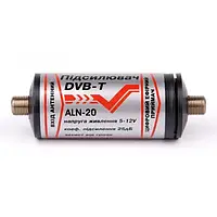 Антенный Усилитель Т2/Бочка 12V ALN-20 (25 db,5-12V)