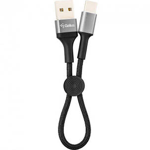 USB кабель Gelius Pro Short Cable Type-C 2.4 А 0.2 м GP-UC107 Black, фото 1