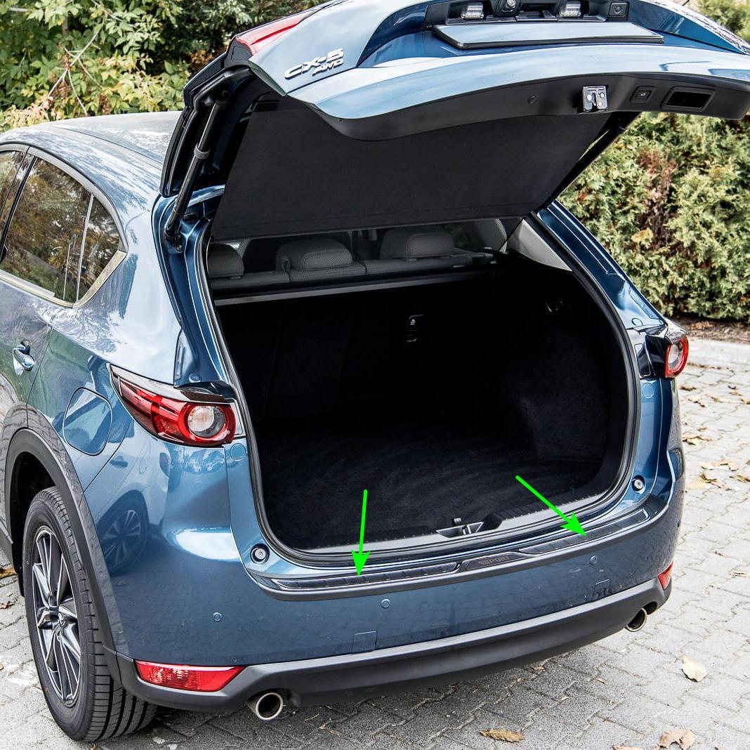Пластикова захисна накладка на задній бампер для Mazda CX-5 Mk2 2017+