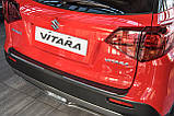 Захисна накладка на задній бампер з ребрами для Suzuki Vitara 2015+, фото 3
