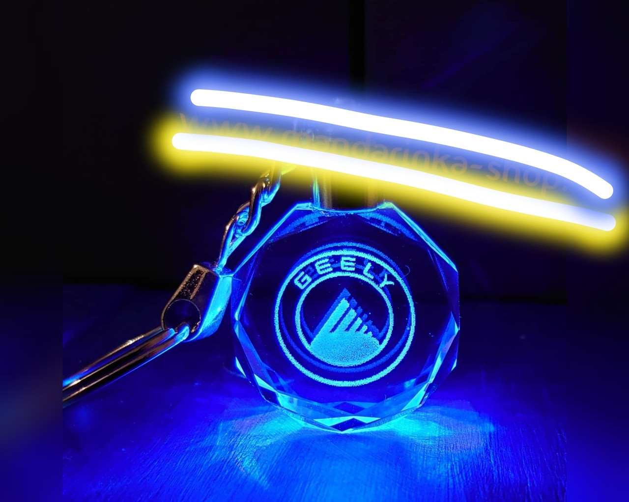 Led брелок кристал GEELY