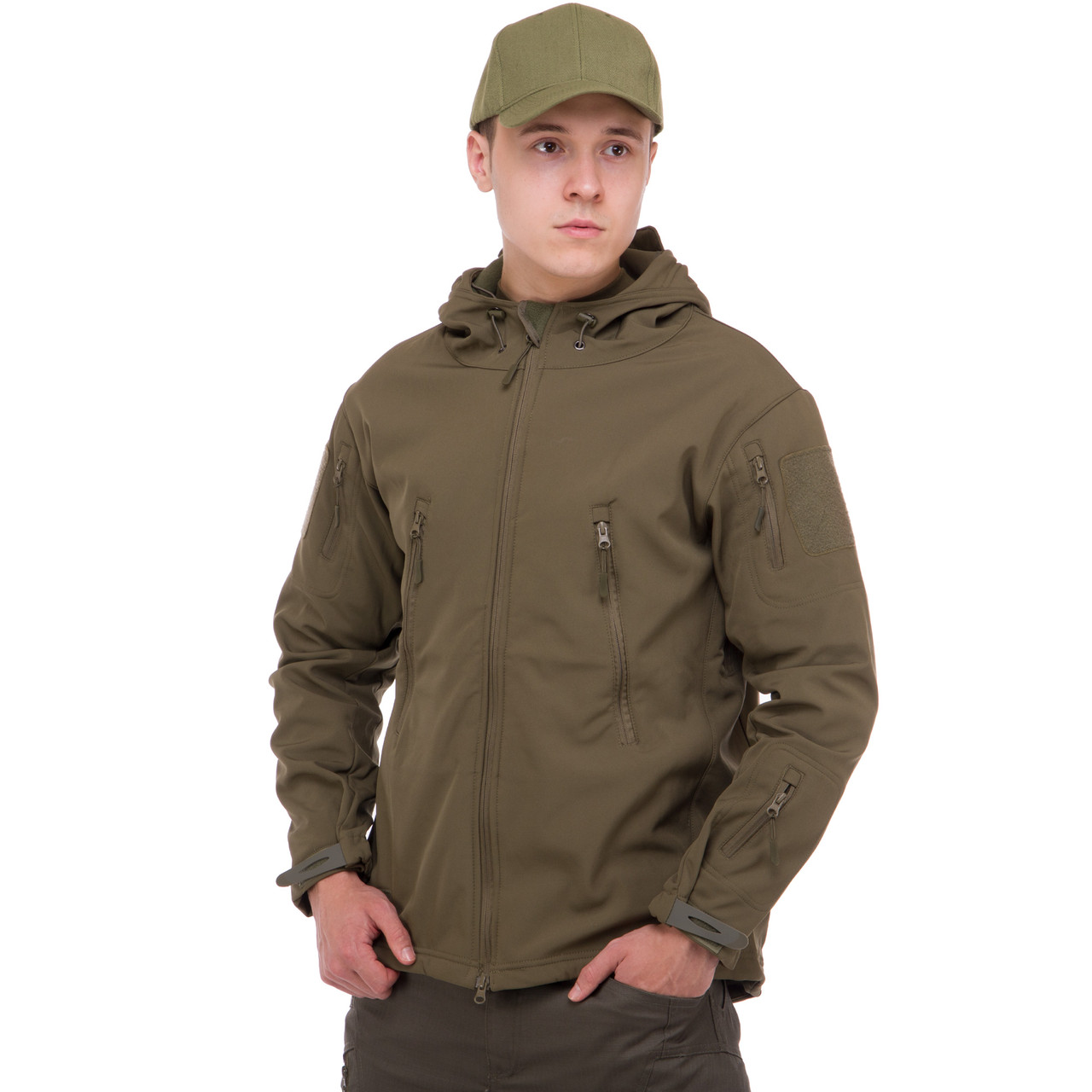 Куртка тактична тепла з флисом SP-Sport TY-5707 р. 3XL, оливкова / куртка армійська