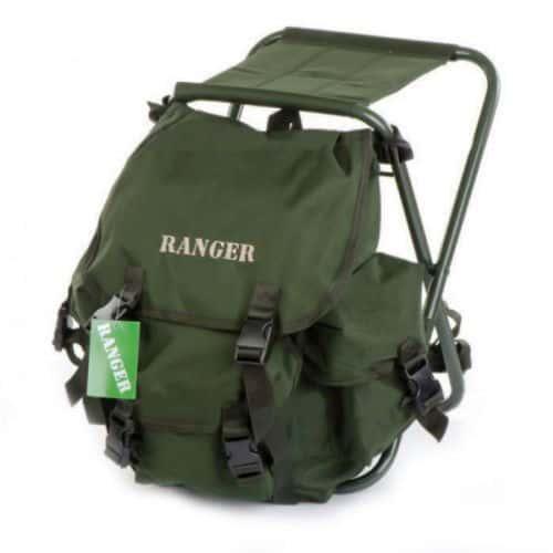 Рибальський стілець з рюкзаком туристичний Ranger Стільчик похідний для природи Складаний стілець рюкзак для риболовлі