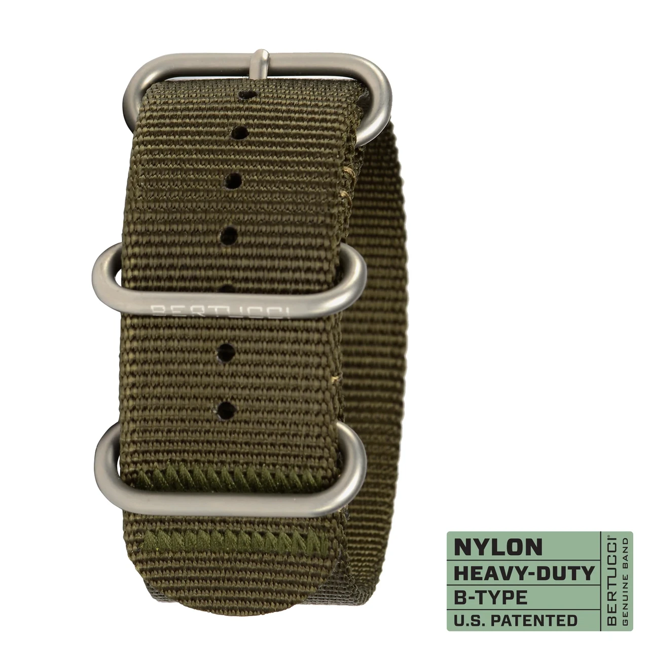 Ремінець нейлоновий bertucci #127 - Defender Olive™ w/ matte hardware, 1" - 26 mm size for A-4, A-5 & E-1 Cases, фото 1