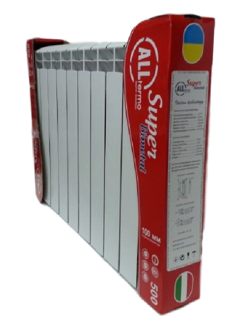 Біметалічні радіатори Alltermo Super 500x100