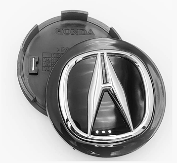 Ковпачки (заглушки) в литі диски ACURA (Акура) 70 мм Чорні 2 шт (KG-4993)