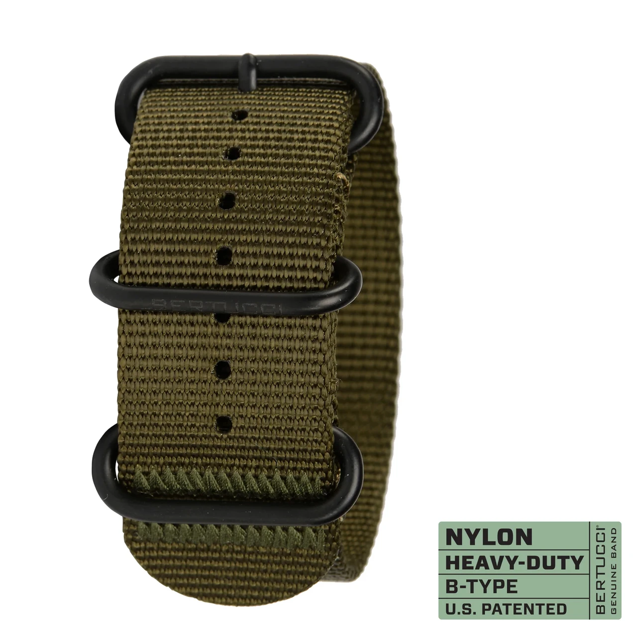 Ремінець нейлоновий bertucci #127B - Defender Olive™ w/ black hardware, 1" - 26 mm size for A-4, A-5 & E-1 Cases, фото 1