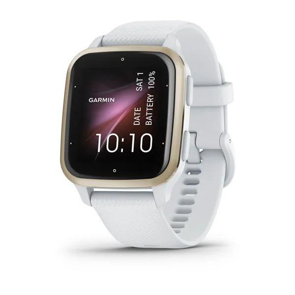 Смарт-годинник Garmin Venu Sq 2 білий з кремово-золотистим безелем, фото 1
