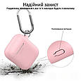 Силіконовий чохол для AirPods Promate GripCase з карабіном Pink (Уцінка) (ch_gripcase.pink), фото 2