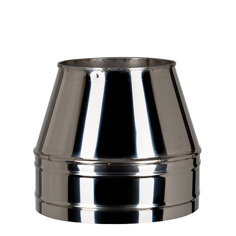 Конус термо (50 мм) Ф120/220 неірж/неірж AiSi321  ⁇ 1,0 мм, фото 1