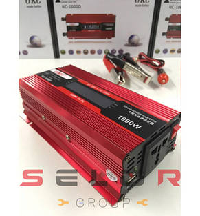 Перетворювач інвертор струму AC/DC UKC KC-1000D 1000W 12V LCD, фото 4