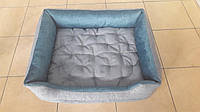 Мягкое место лежанка кровать (50*40см, молнии в бортика) для кошки кота собаки из качественной мебельной ткани