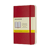Записник Moleskine Classic 9 х 14 см / Клітинка Червоний М’який