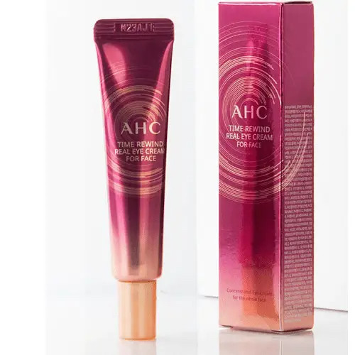 Антивіковий крем для повік і обличчя з колагеном і еластином AHC Time Rewind Real Cream 30 мл